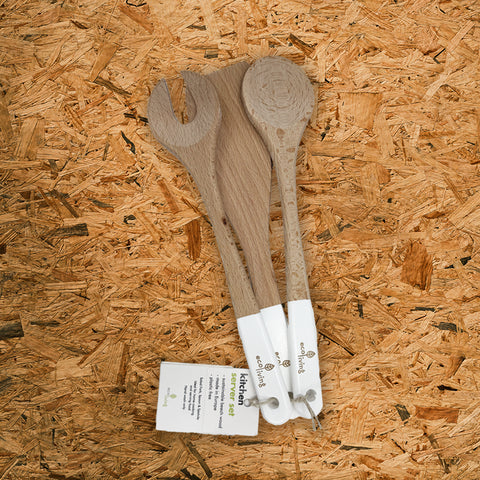 Eco Living Wooden Kitchen Utensils